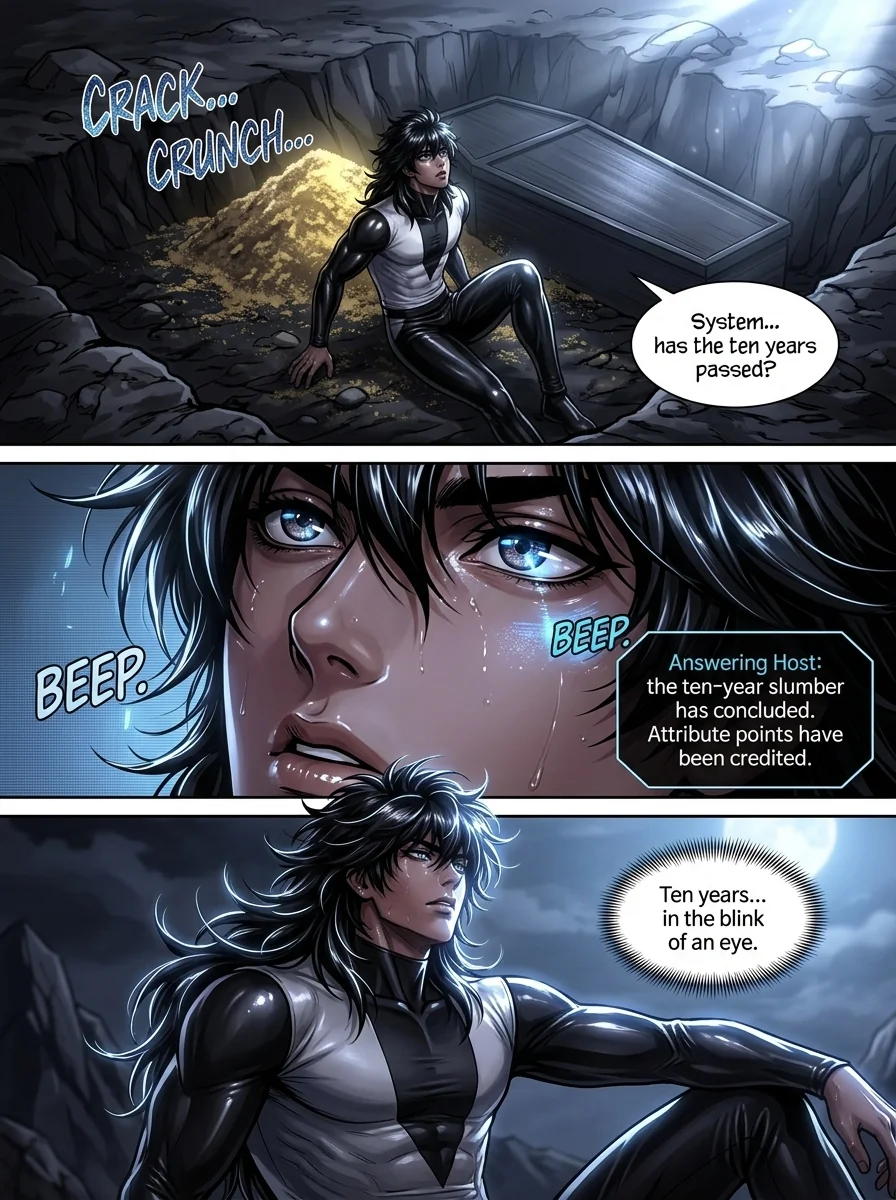 The system gave me immortality, and I survived everyone Chapter 1 Page 3 - AI Generated Manga