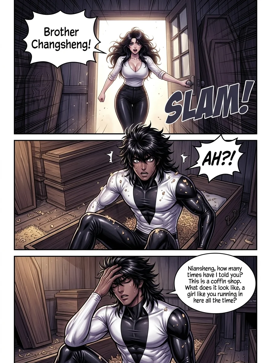 The system gave me immortality, and I survived everyone Chapter 2 Page 13 - AI Generated Manga