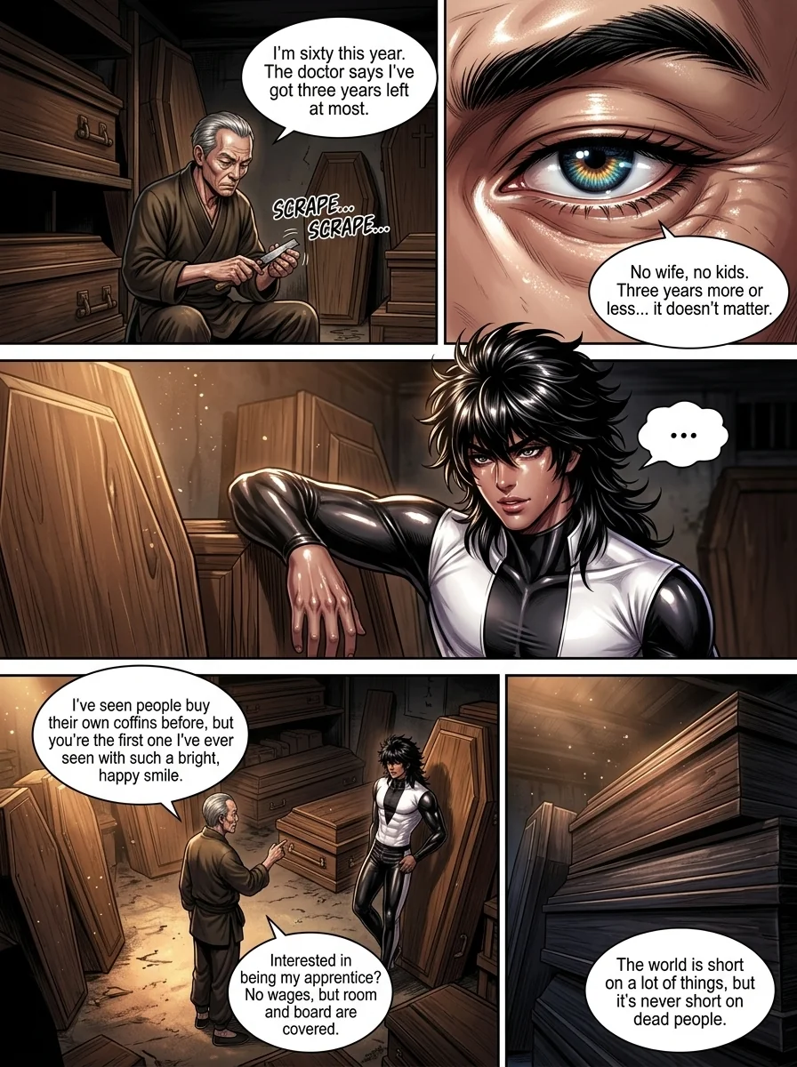 The system gave me immortality, and I survived everyone Chapter 2 Page 4 - AI Generated Manga