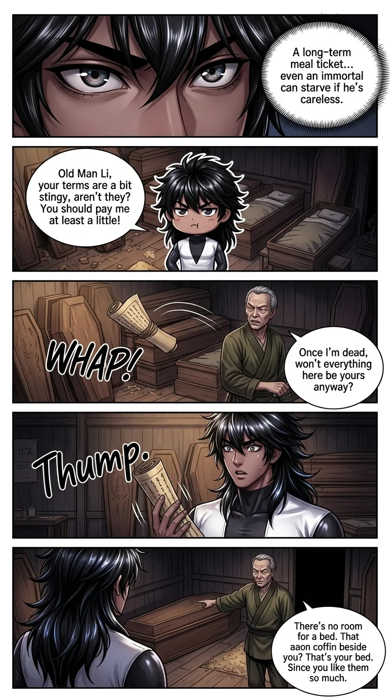 The system gave me immortality, and I survived everyone Chapter 2 Page 5 - AI Generated Manga