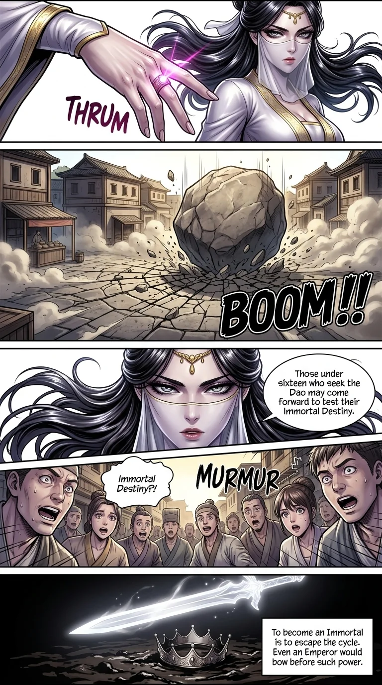 The system gave me immortality, and I survived everyone Chapter 3 Page 12 - AI Generated Manga