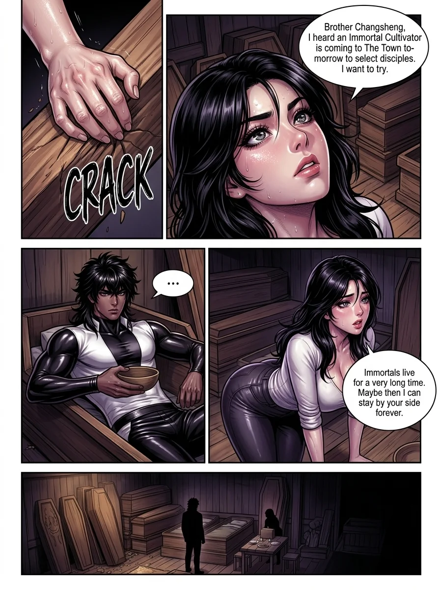 The system gave me immortality, and I survived everyone Chapter 3 Page 7 - AI Generated Manga