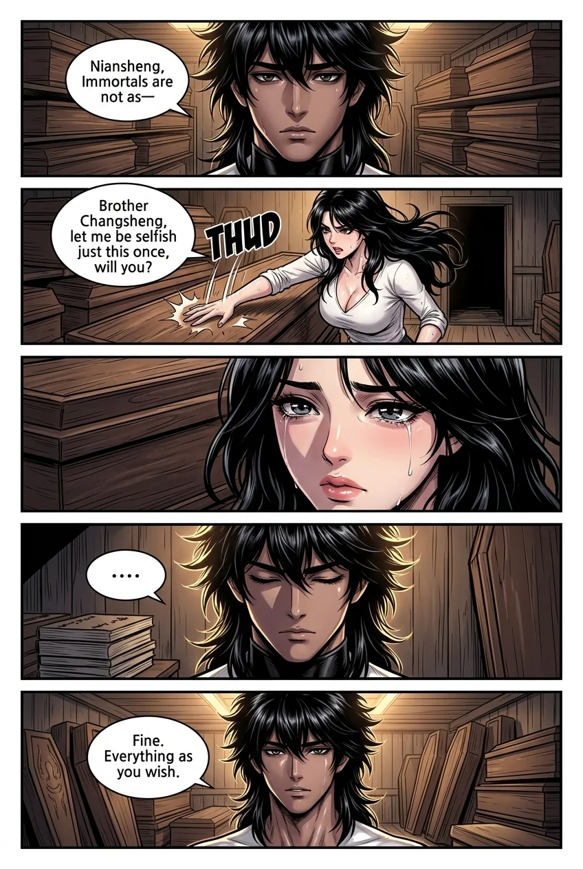 The system gave me immortality, and I survived everyone Chapter 3 Page 8 - AI Generated Manga