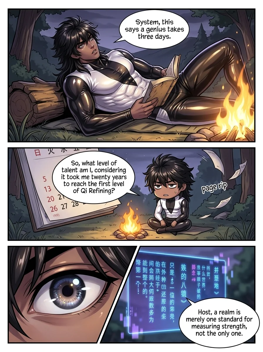 The system gave me immortality, and I survived everyone Chapter 4 Page 28 - AI Generated Manga