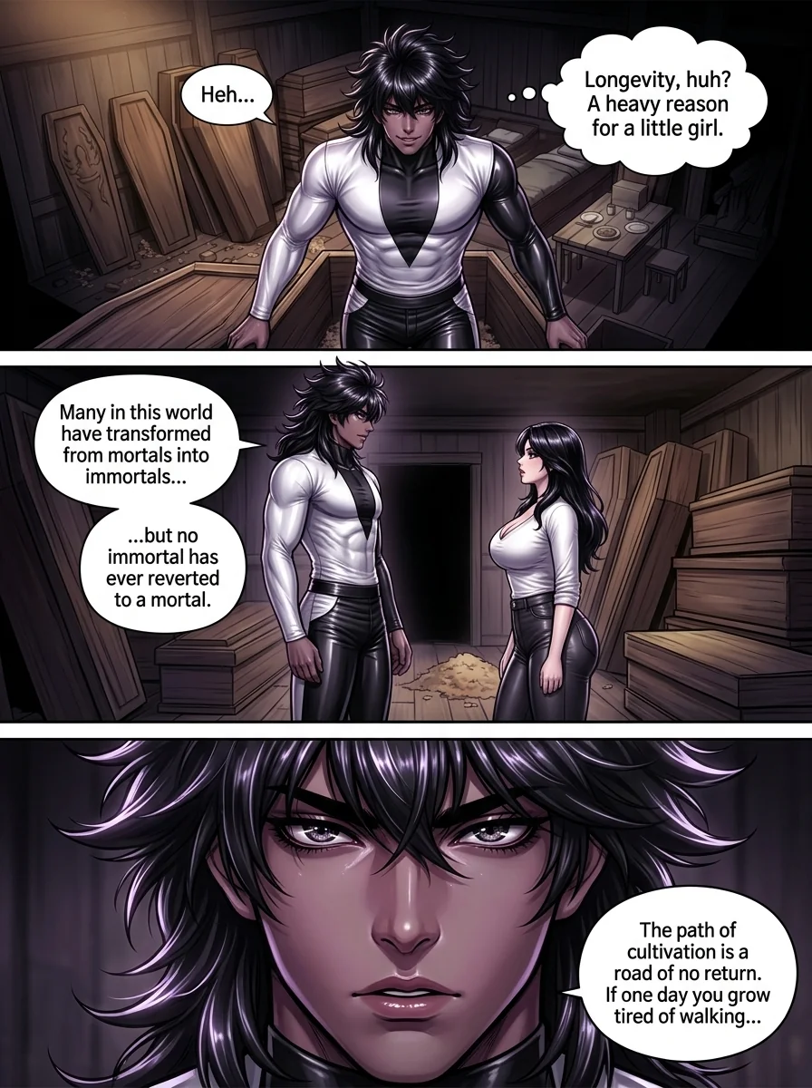 The system gave me immortality, and I survived everyone Chapter 4 Page 3 - AI Generated Manga