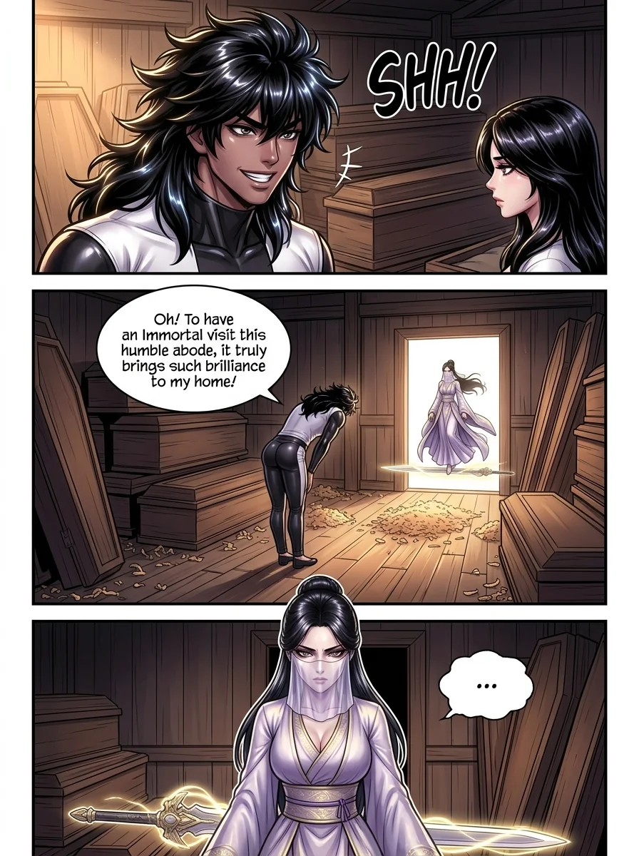 The system gave me immortality, and I survived everyone Chapter 4 Page 6 - AI Generated Manga