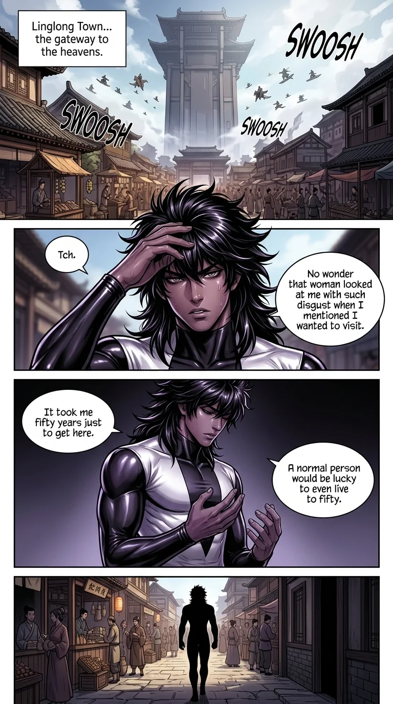 The system gave me immortality, and I survived everyone Chapter 5 Page 7 - AI Generated Manga