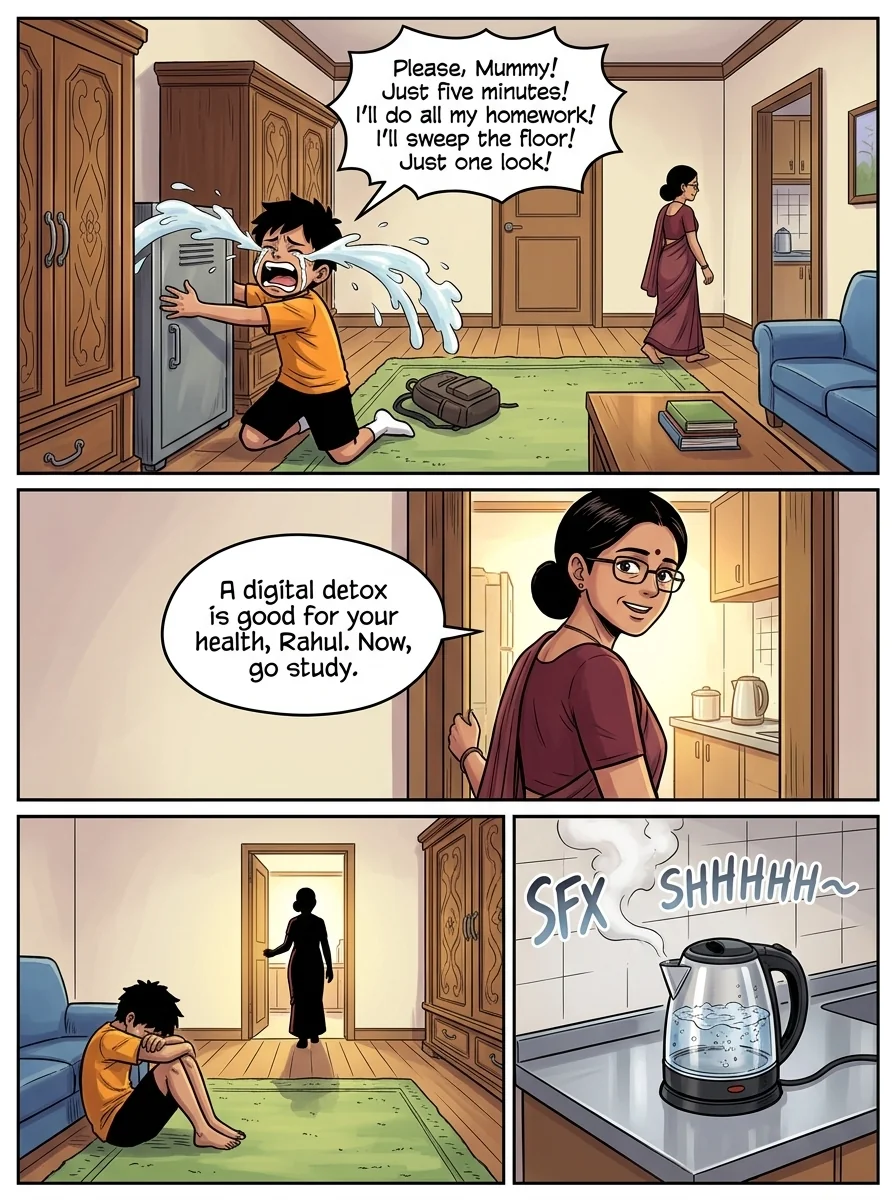 Digital Detox Chapter 1 Page 14 - AI Generated Manga