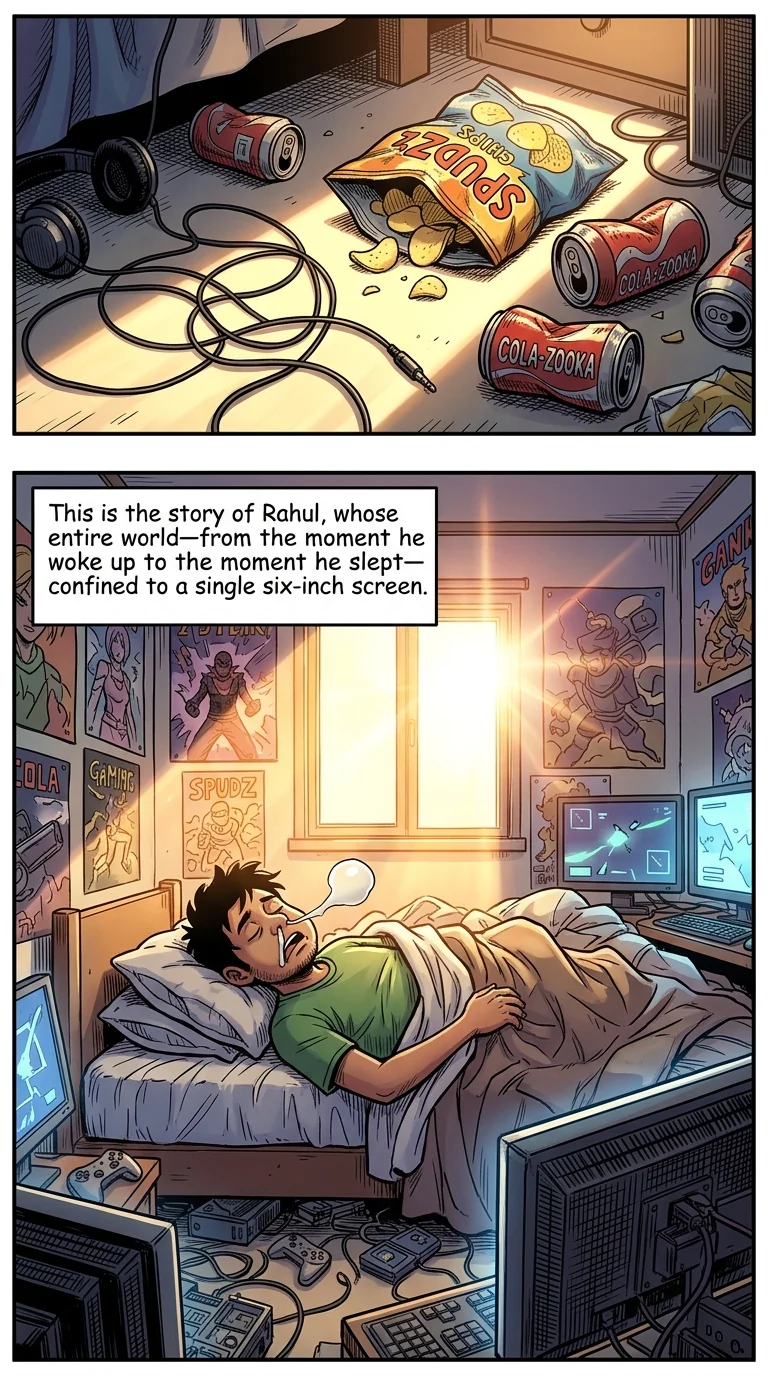 Digital Detox Chapter 1 Page 1 - AI Generated Manga