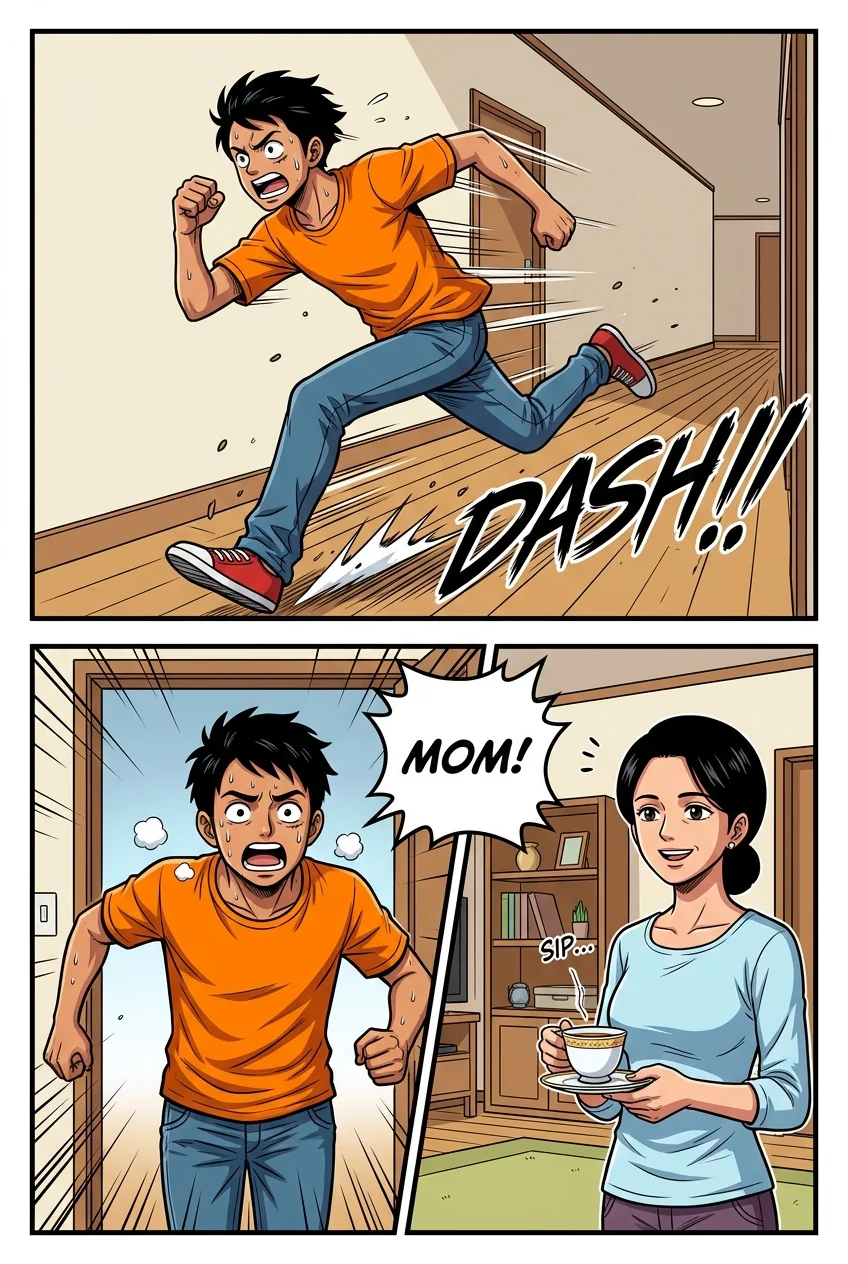 Digital Detox Chapter 1 Page 7 - AI Generated Manga