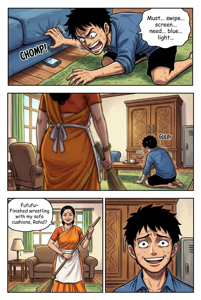 Digital Detox Chapter 2 Page 8 - AI Generated Manga