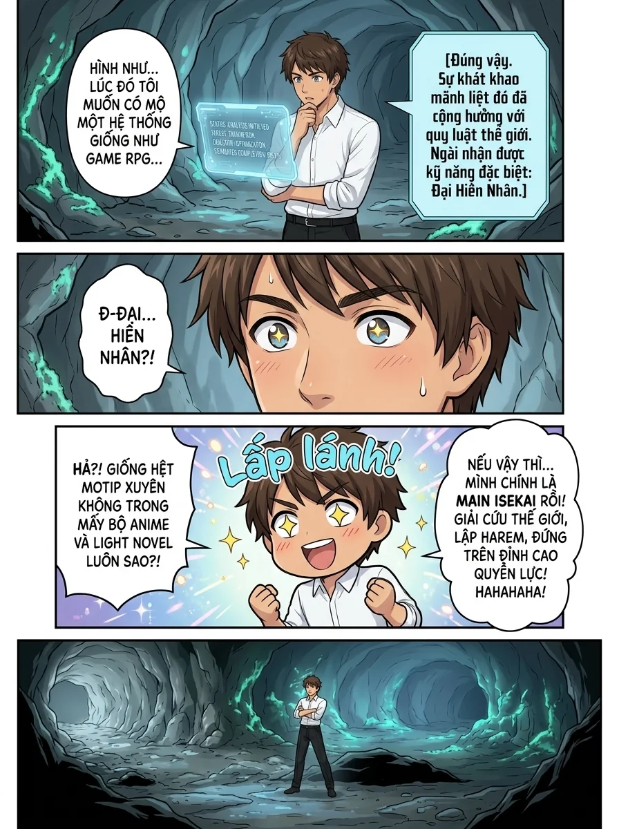 Xuyên Không Hệ thống RPG  Chapter 2 Page 2 - AI Generated Manga