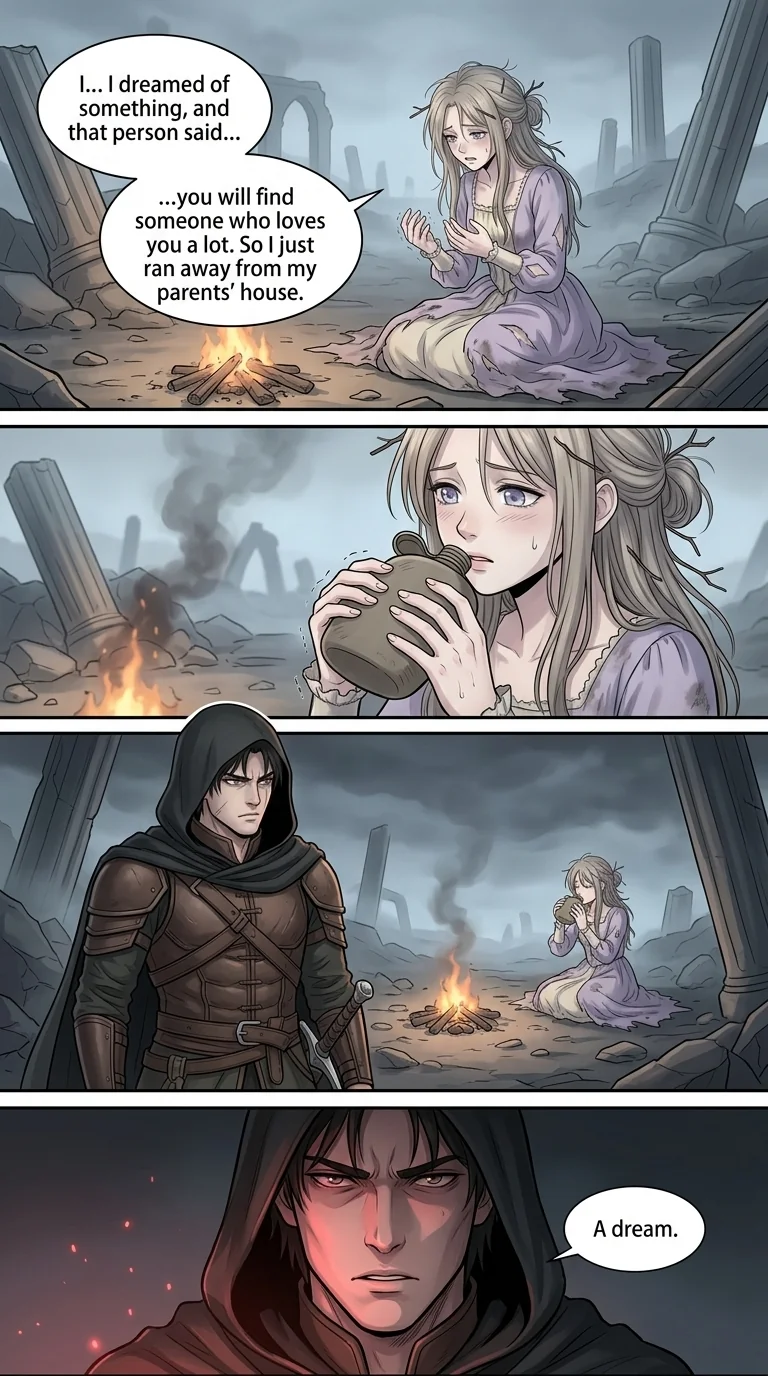 The flame that remembers her Chapter 1 Page 10 - AI Generated Manga