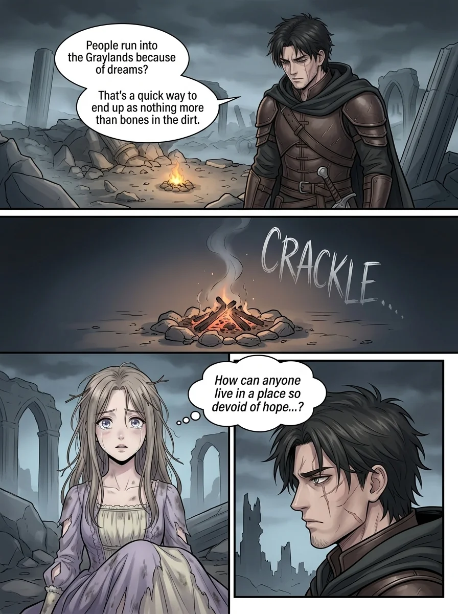 The flame that remembers her Chapter 1 Page 11 - AI Generated Manga