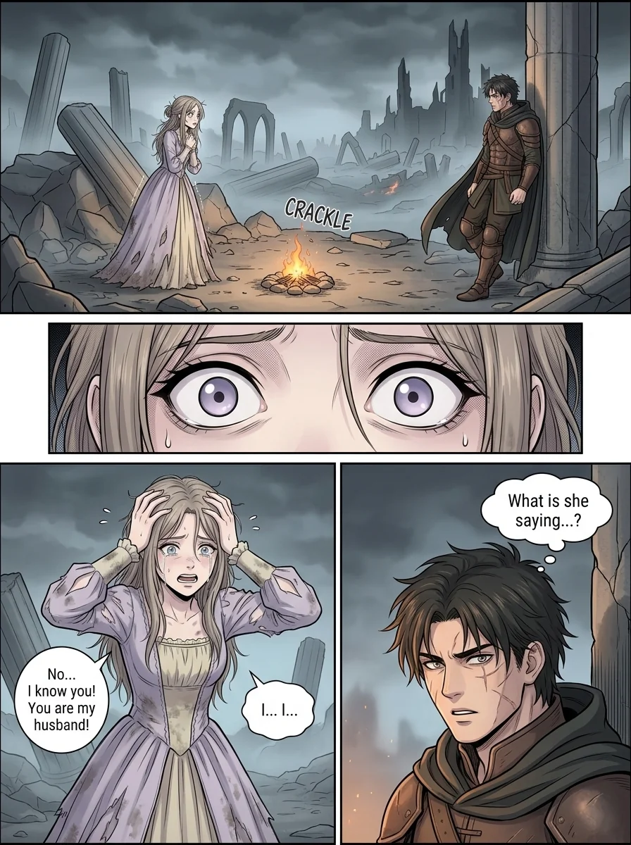 The flame that remembers her Chapter 1 Page 14 - AI Generated Manga