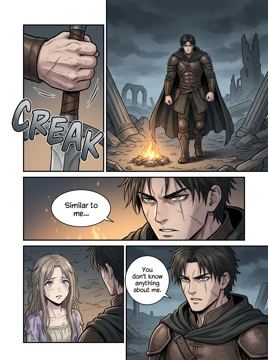 The flame that remembers her Chapter 1 Page 16 - AI Generated Manga