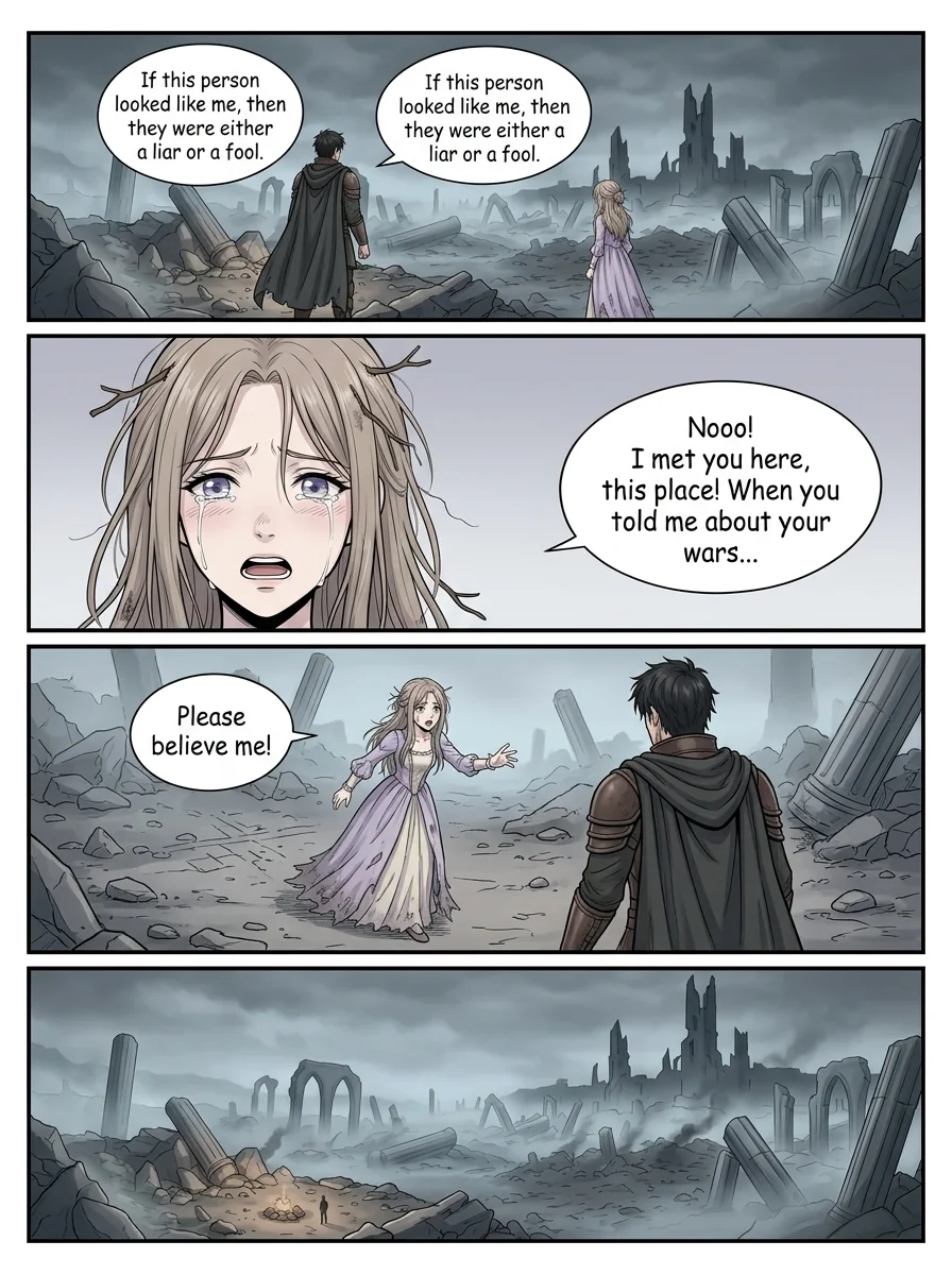The flame that remembers her Chapter 1 Page 17 - AI Generated Manga