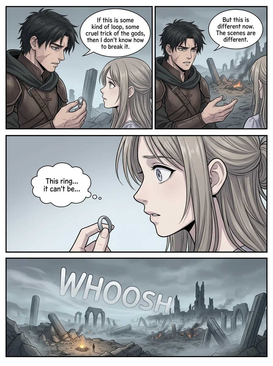 The flame that remembers her Chapter 1 Page 23 - AI Generated Manga