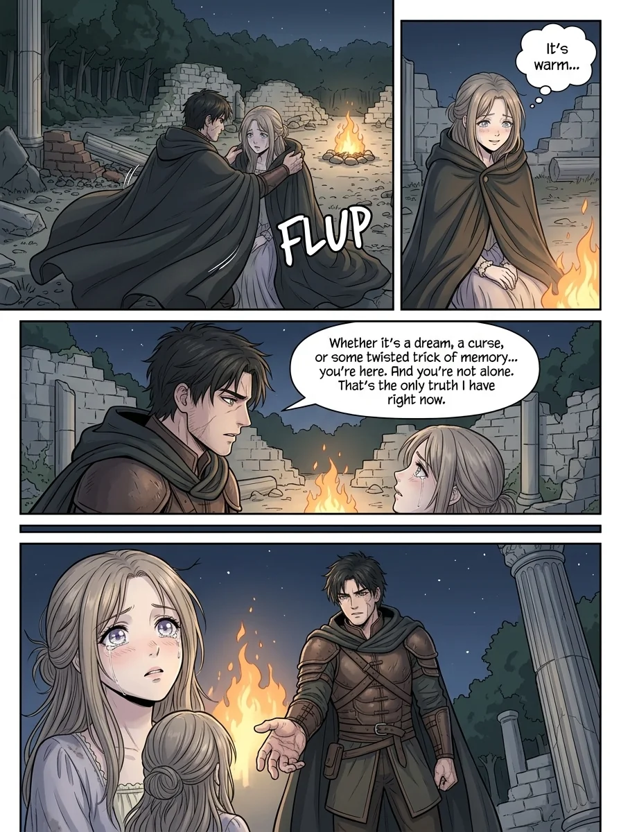 The flame that remembers her Chapter 2 Page 12 - AI Generated Manga