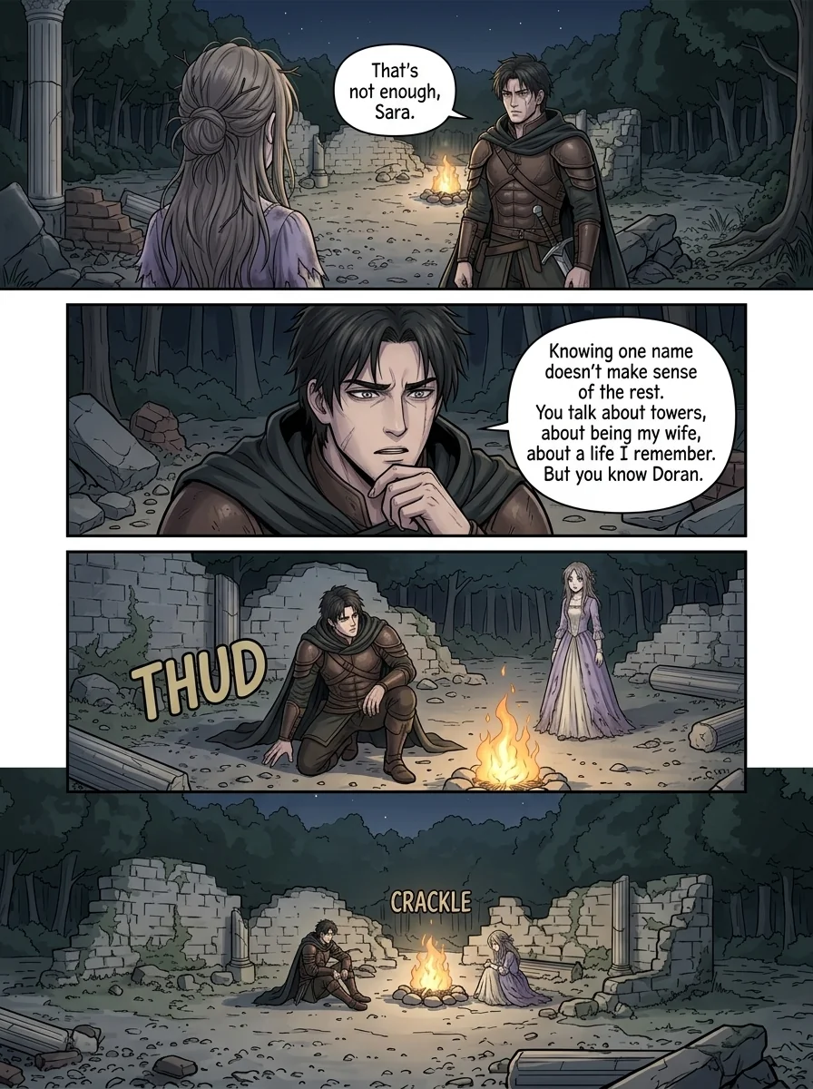 The flame that remembers her Chapter 2 Page 16 - AI Generated Manga