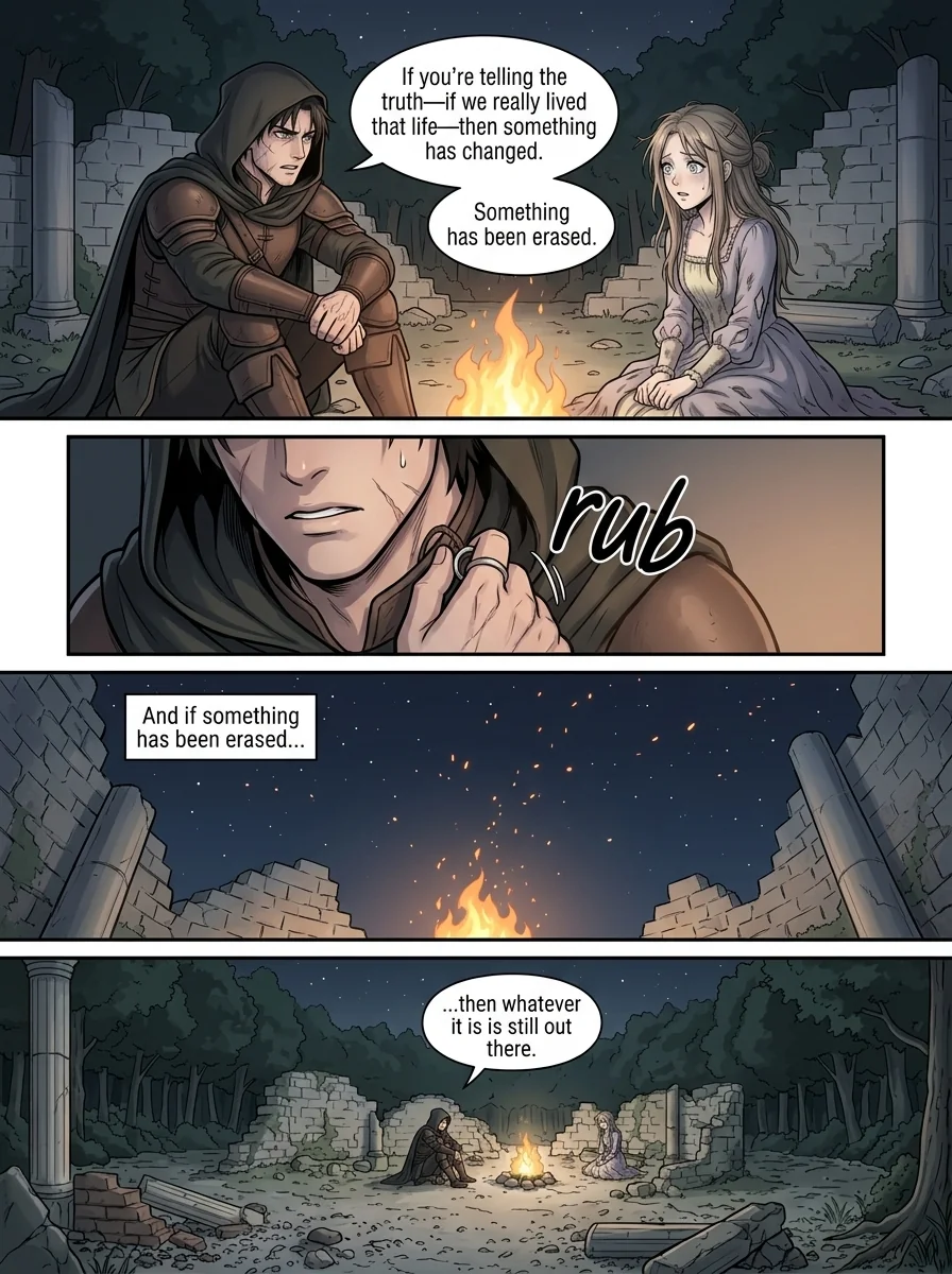The flame that remembers her Chapter 2 Page 17 - AI Generated Manga