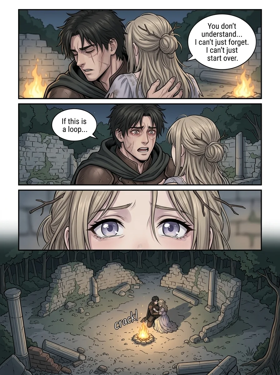 The flame that remembers her Chapter 2 Page 20 - AI Generated Manga