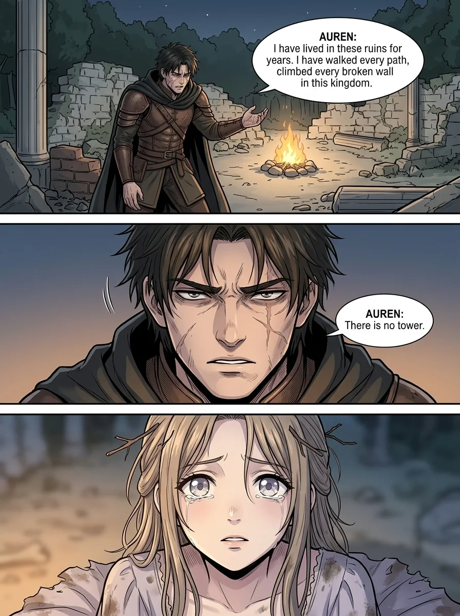 The flame that remembers her Chapter 2 Page 4 - AI Generated Manga