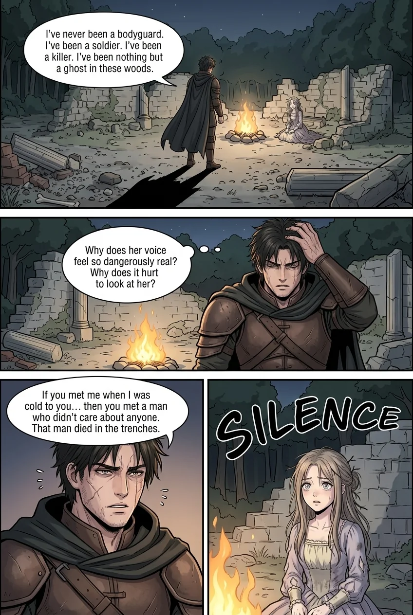 The flame that remembers her Chapter 2 Page 8 - AI Generated Manga