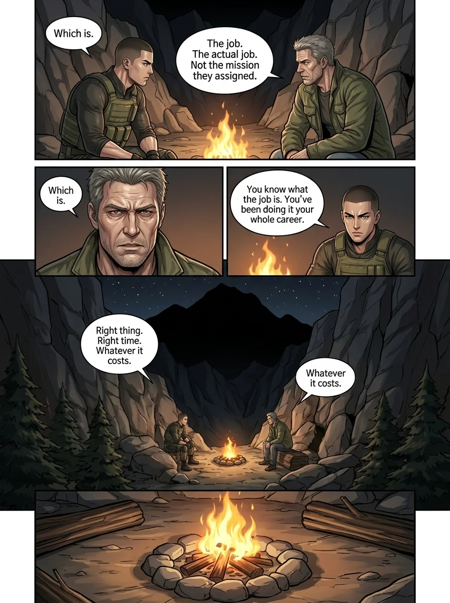 corrupted valor  Chapter 7 Page 28 - AI Generated Manga