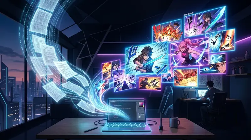 Cách Vẽ Truyện Tranh Bằng AI (Manga/Webtoon) Từ Văn Bản Năm 2026