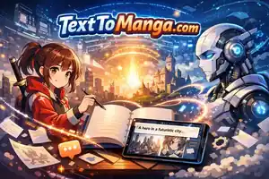 The City Beneath the Red Sky - AI Generated Manga
